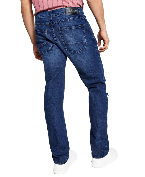 INC INTERNATIONAL CONCEPTS Men's Slim Straight Destroyed Washed Jeans 34 x 32